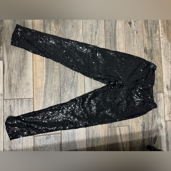 Tipsy Elves Shiny Sequin Leggings for Women for Holiday Outfits and Beyond NWOT - Picture 5 of 6